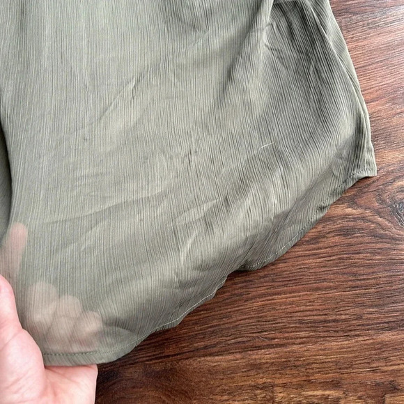 Studio Y Olive Green Tank Top with Gems | Olive Green Tank Top | Green Tank Top - Picture 11 of 11